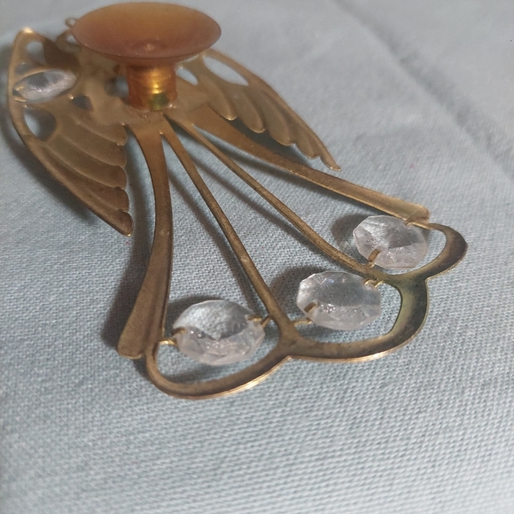 Vintage  AVON Brand---  Sun Catcher-- 1999   "ANGEL"   Gold-Plated Metal Frame - Picture 6 of 8